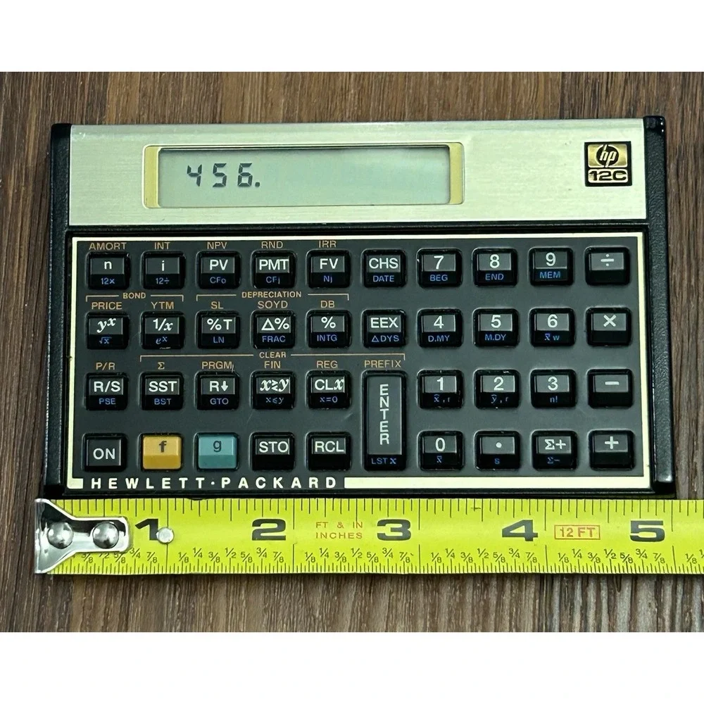 Hewlett-Packard HP 12C Scientific Handheld Calculator With Case